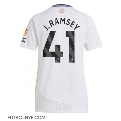 Camiseta Aston Villa Jacob Ramsey #41 Visitante Equipación para mujer 2024-25 manga corta